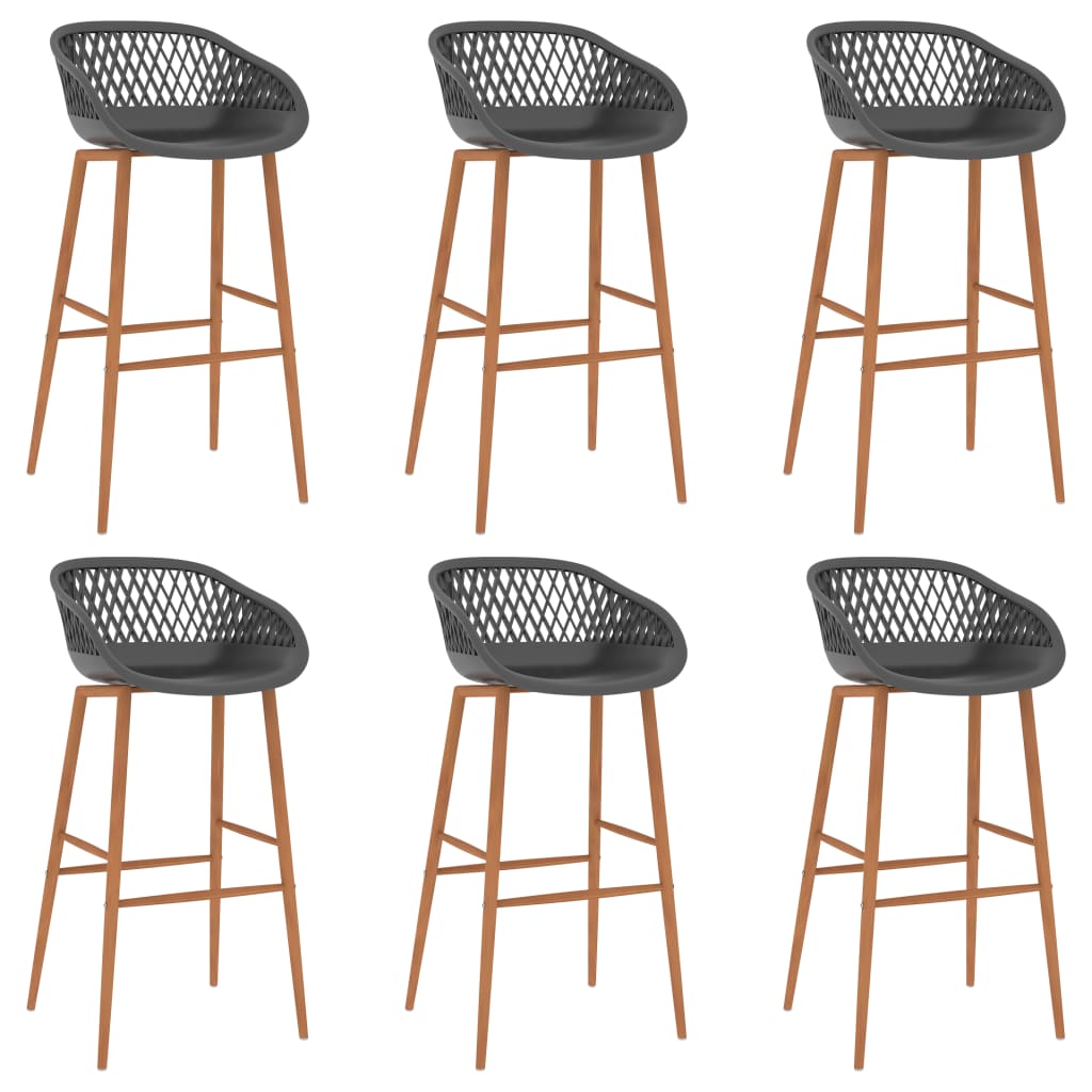 Ensemble de bar 7 pcs Noir et gris