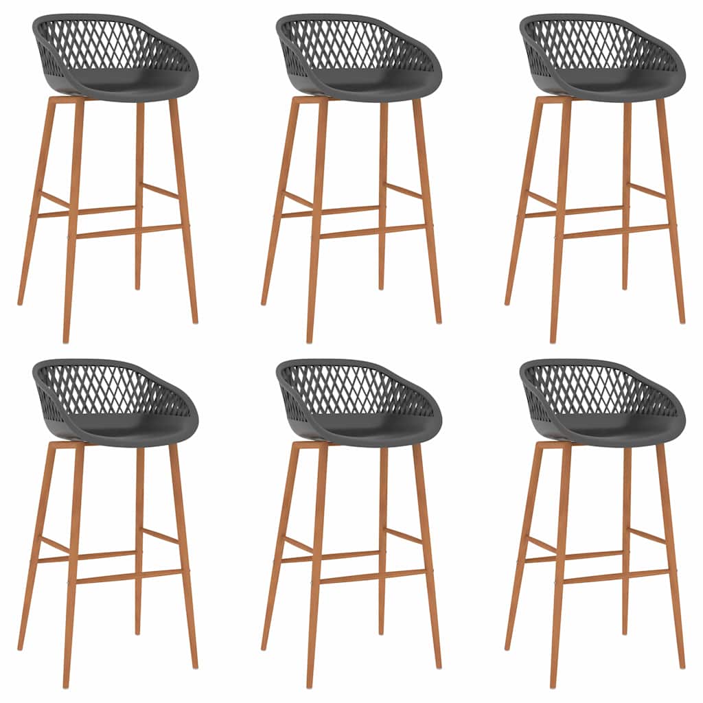 Ensemble de bar 7 pcs Noir et gris