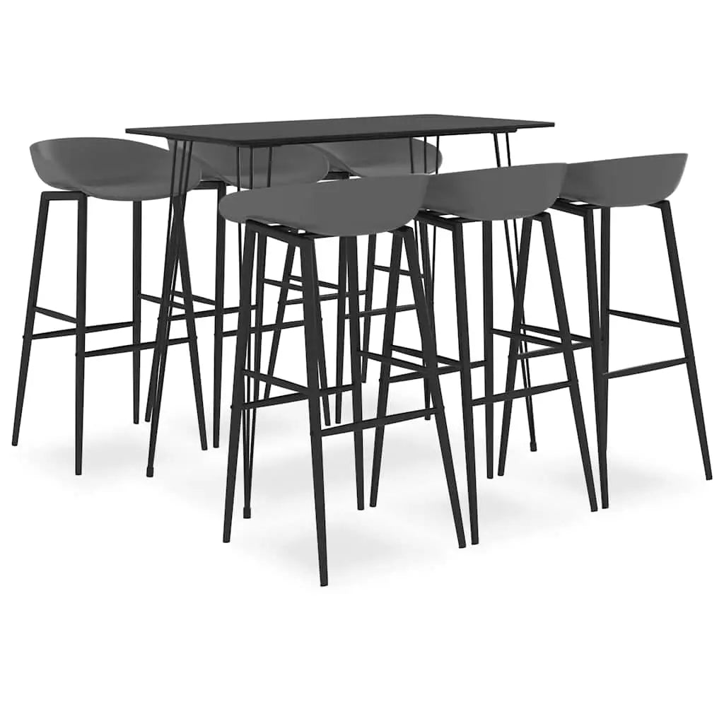 Ensemble de bar 7 pcs Noir et gris - XIOS