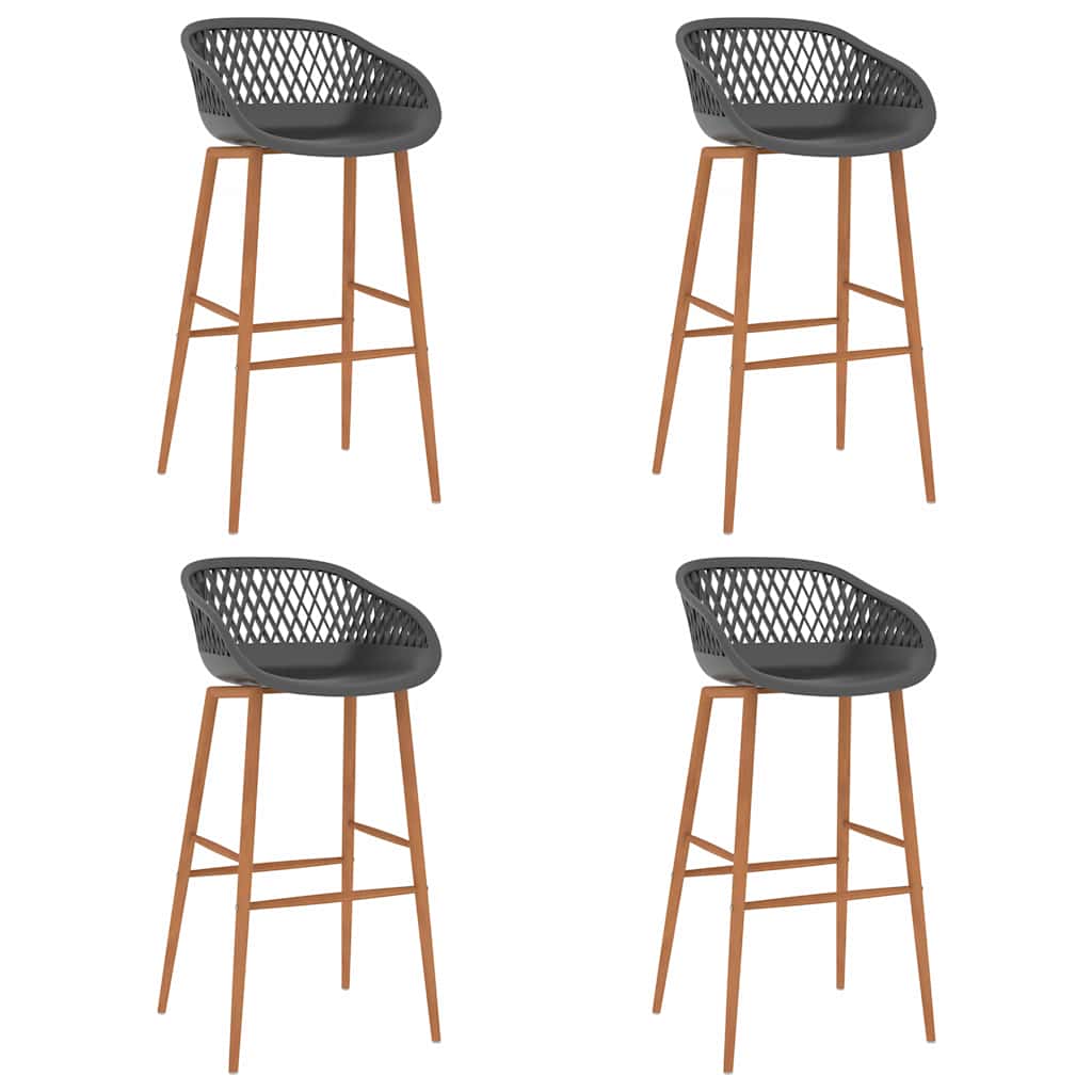 Ensemble de bar 5 pcs Blanc et gris