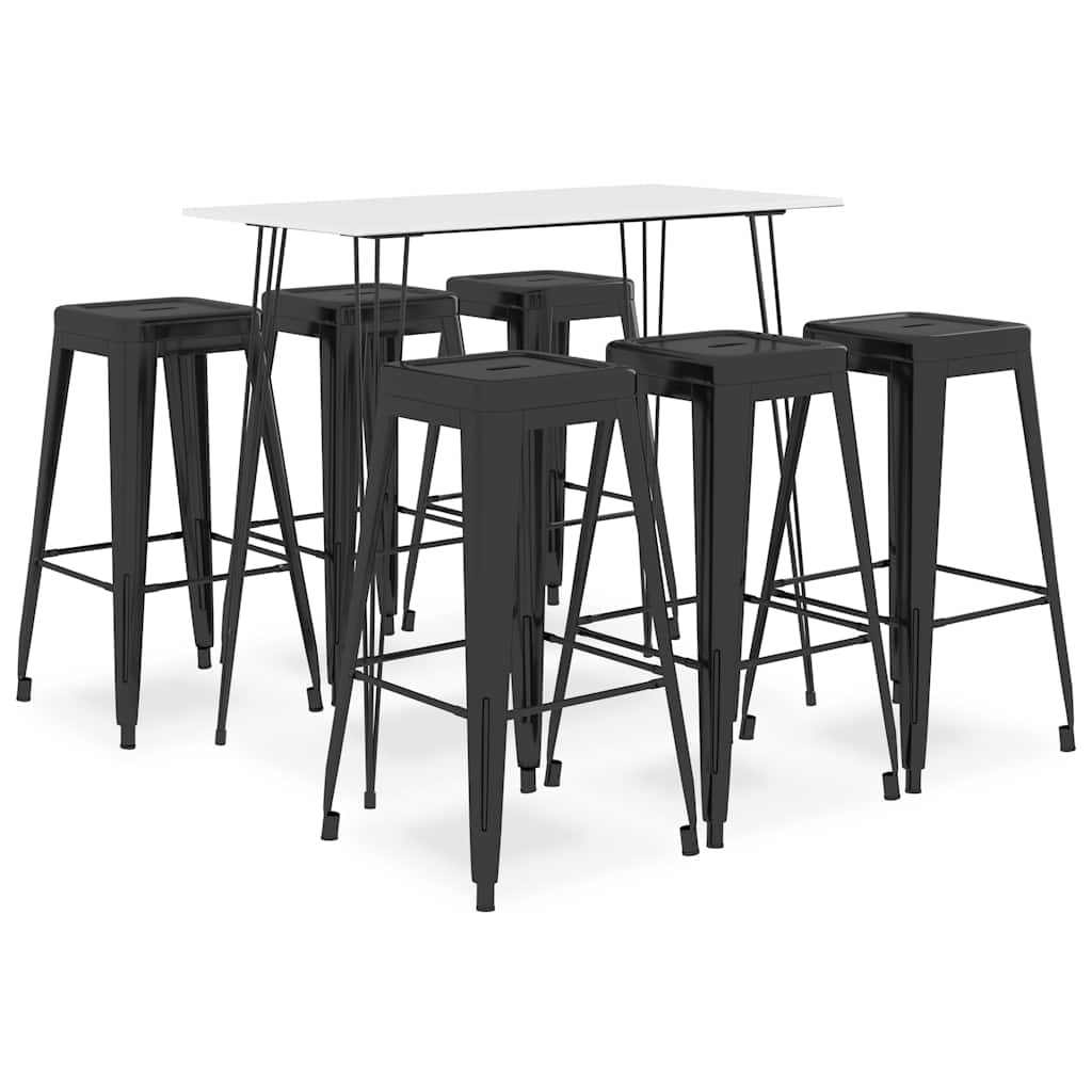 Ensemble de bar 7 pcs Blanc et noir - XIOS