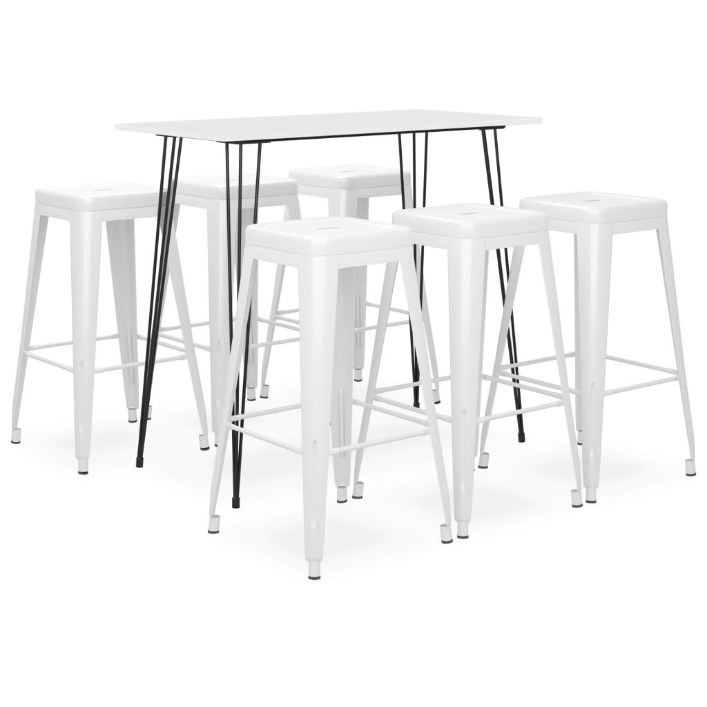 Ensemble de bar 7 pcs Blanc - XIOS