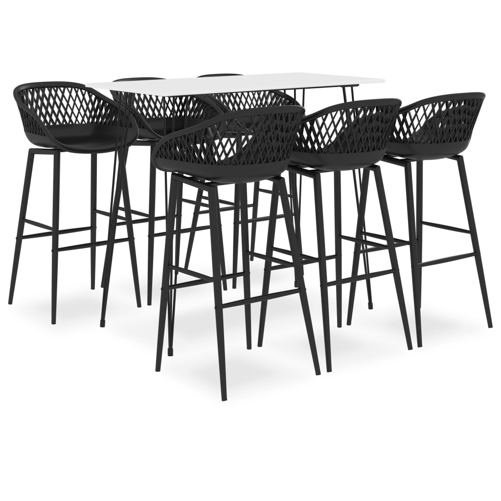 Ensemble de bar 7 pcs Blanc et noir - XIOS