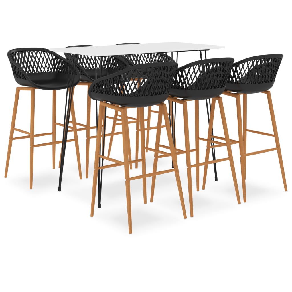 Ensemble de bar 7 pcs Blanc et noir - XIOS