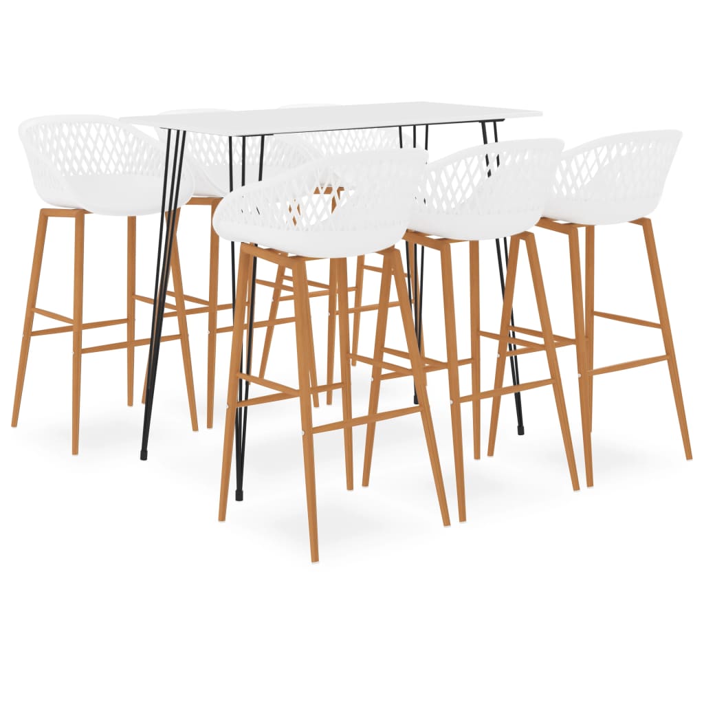 Ensemble de bar 7 pcs Blanc - XIOS