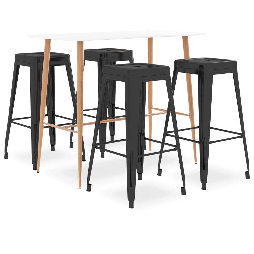Ensemble de bar 5 pcs Blanc et noir - XIOS