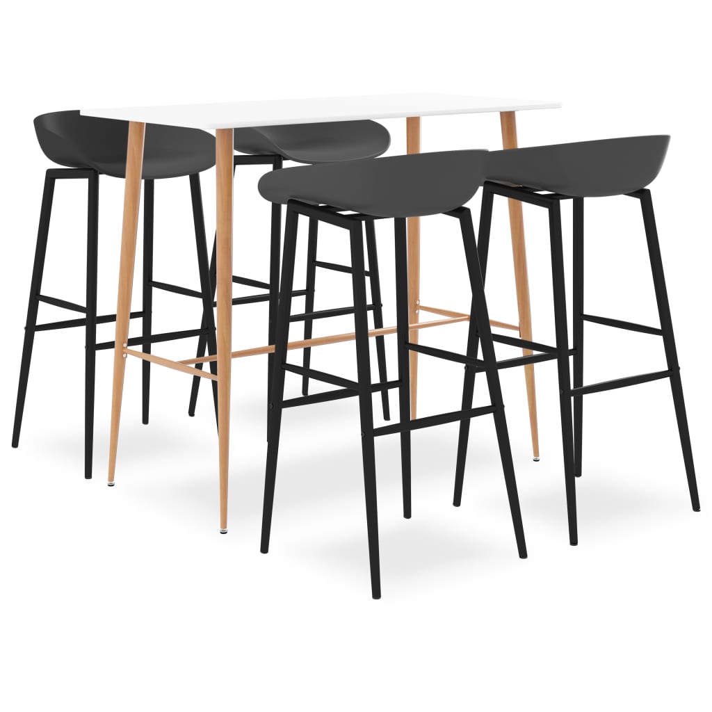 Ensemble de bar 5 pcs Blanc et gris - XIOS