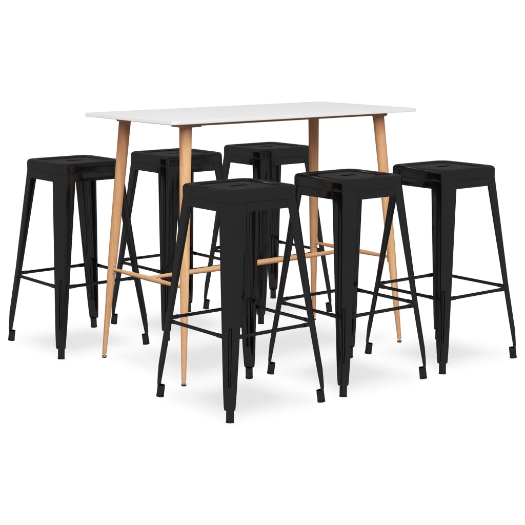 Ensemble de bar 7 pcs Blanc et noir - XIOS