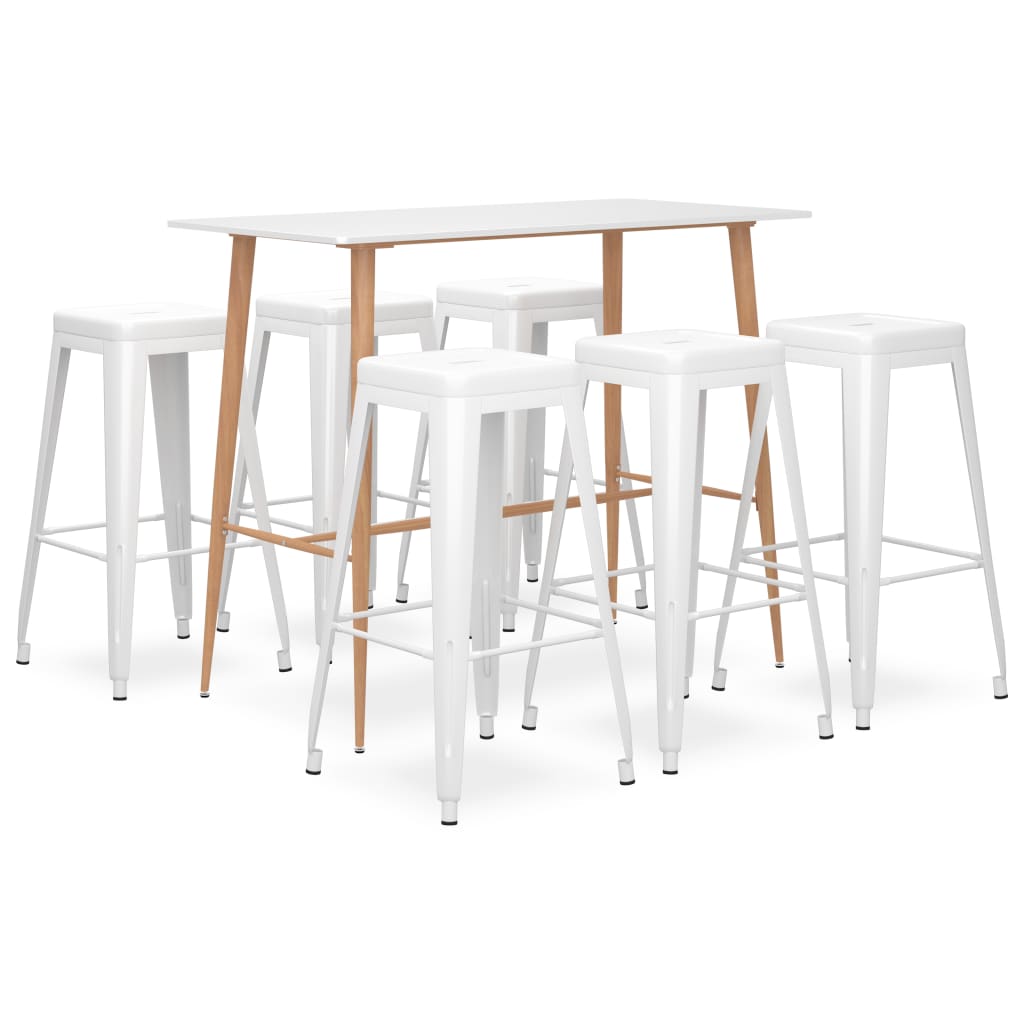 Ensemble de bar 7 pcs Blanc - XIOS