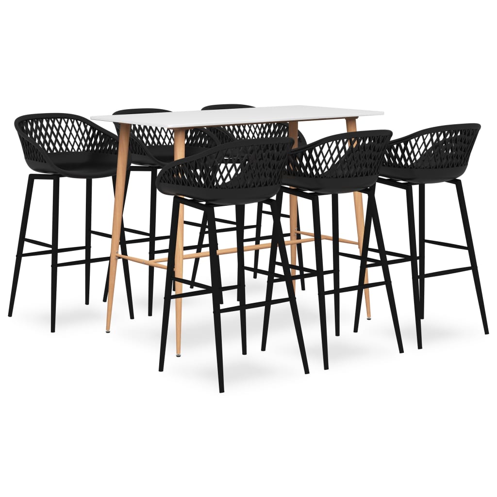 Ensemble de bar 7 pcs Blanc et noir - XIOS