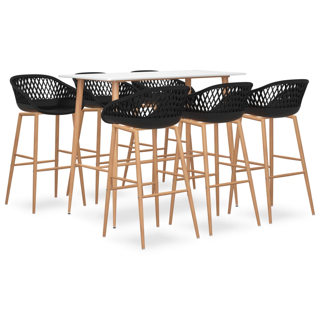 Ensemble de bar 7 pcs Blanc et noir - XIOS