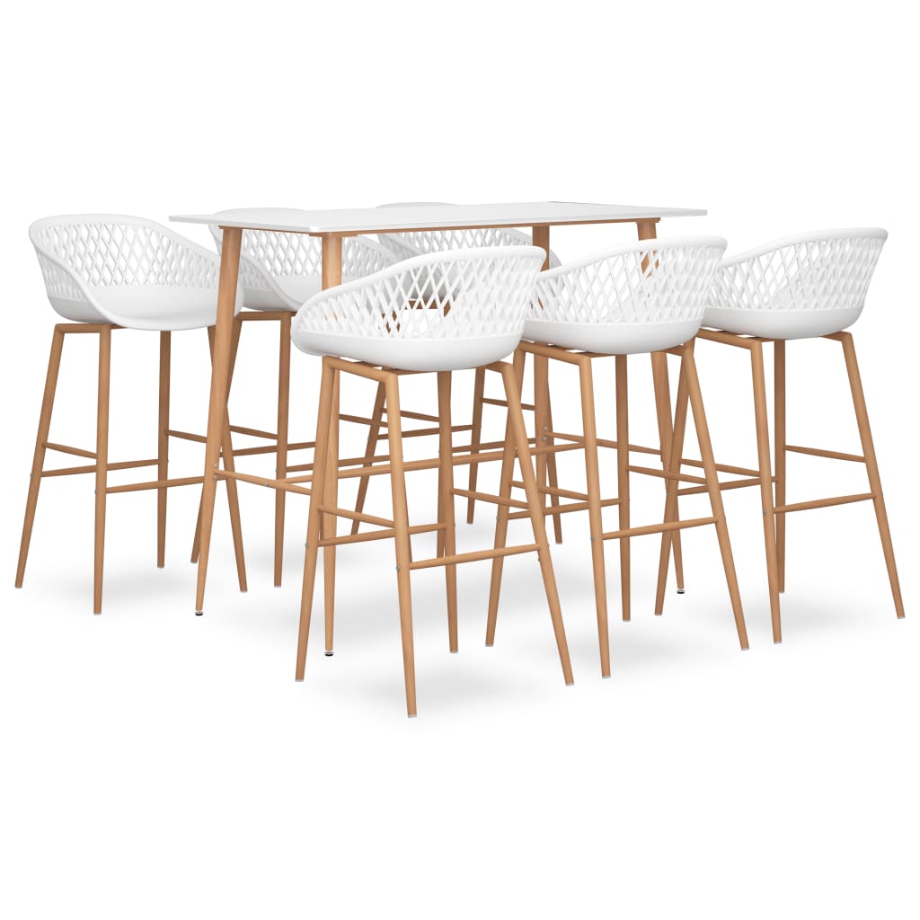 Ensemble de bar 7 pcs Blanc - XIOS