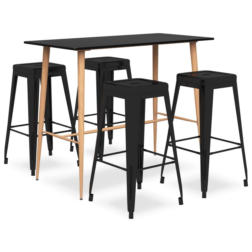 Ensemble de bar 5 pcs Noir - XIOS