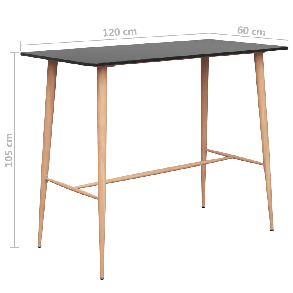 Ensemble de bar 5 pcs Noir - XIOS