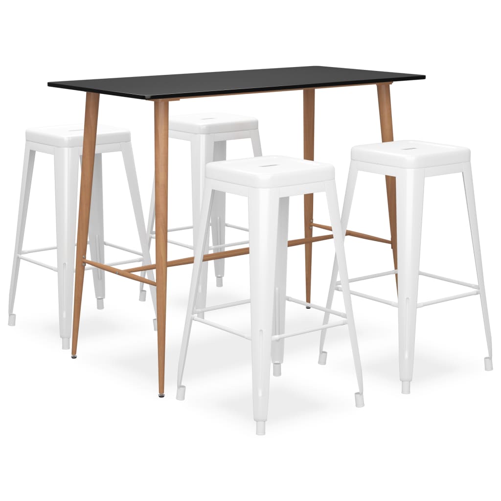 Ensemble de bar 5 pcs Noir et blanc - XIOS