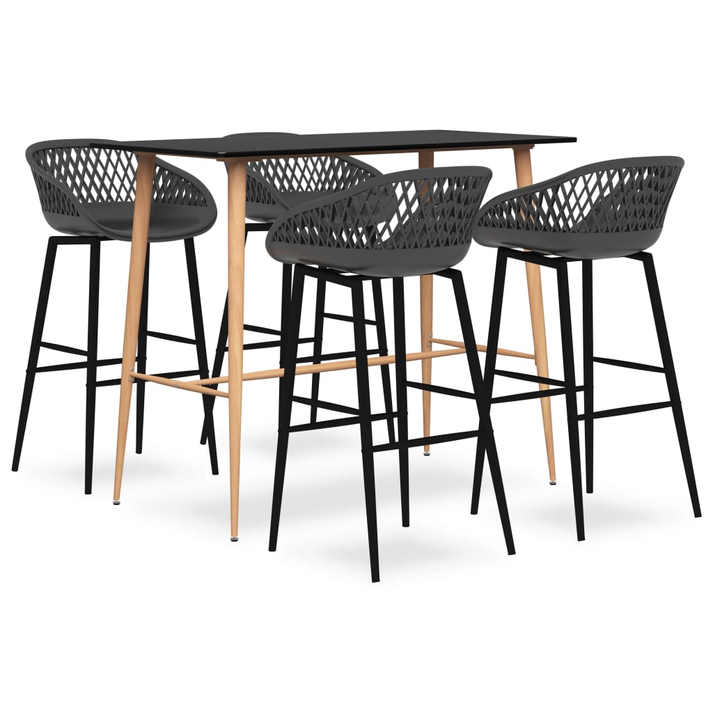 Ensemble de bar 5 pcs Noir et gris - XIOS