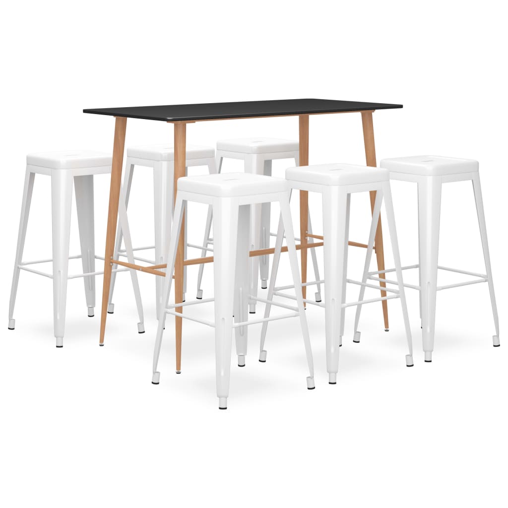 Ensemble de bar 7 pcs Noir et blanc - XIOS