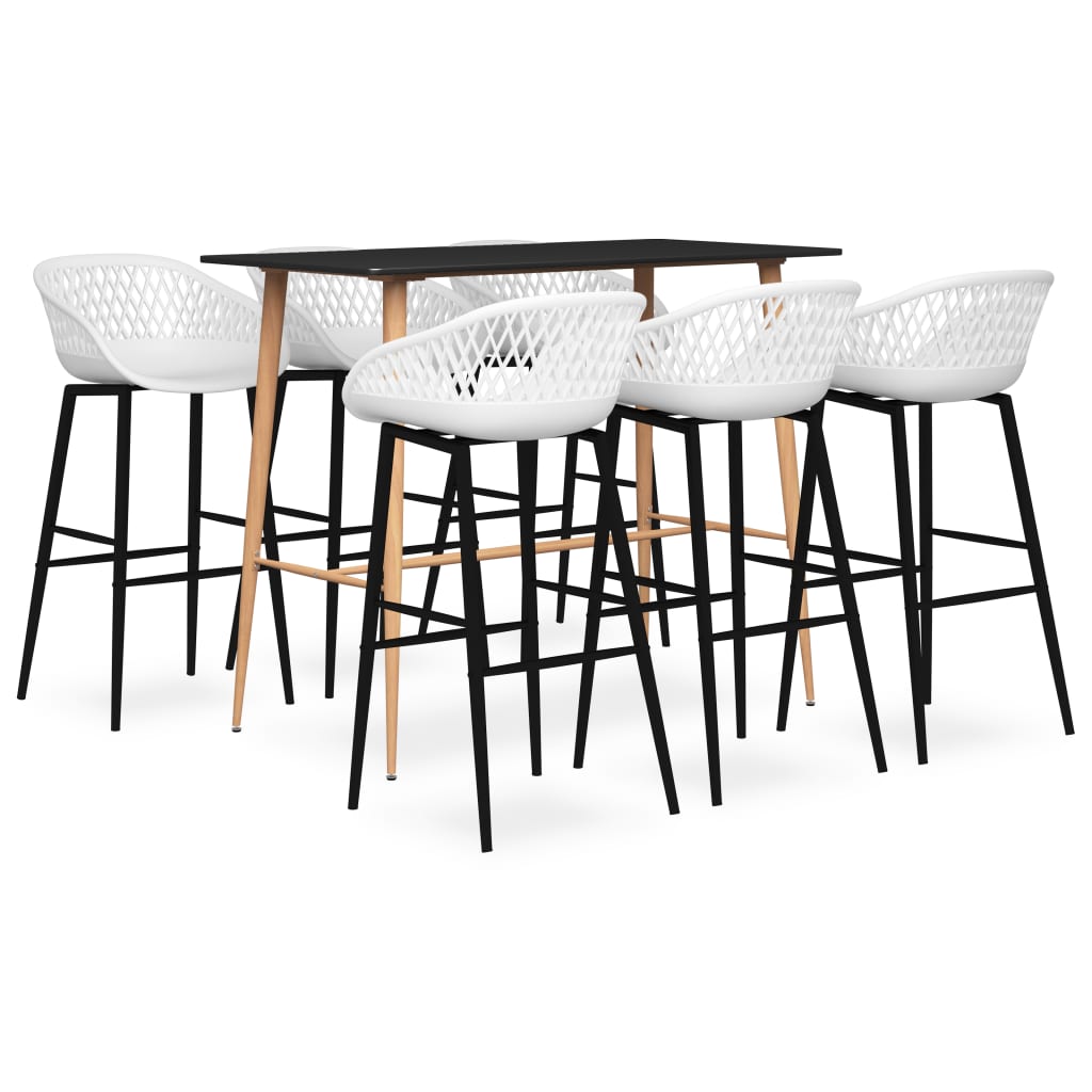 Ensemble de bar 7 pcs Noir et blanc