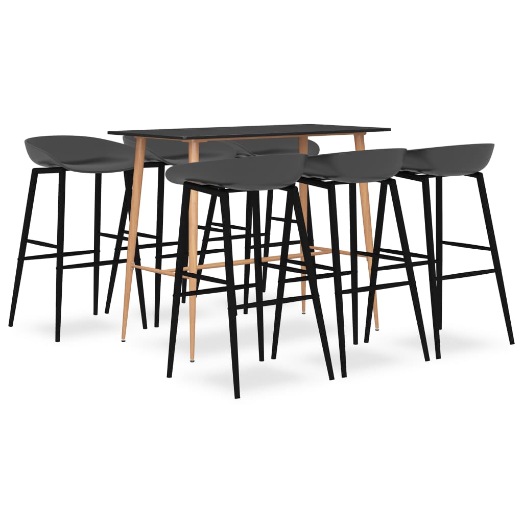 Ensemble de bar 7 pcs Noir et gris - XIOS