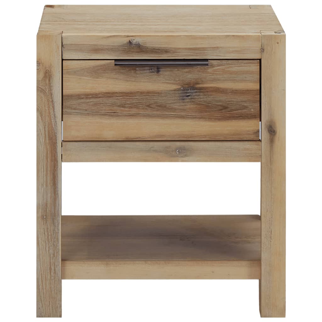 Tables de chevet avec tiroirs 2 pcs 40x30x48 cm Acacia solide - XIOS