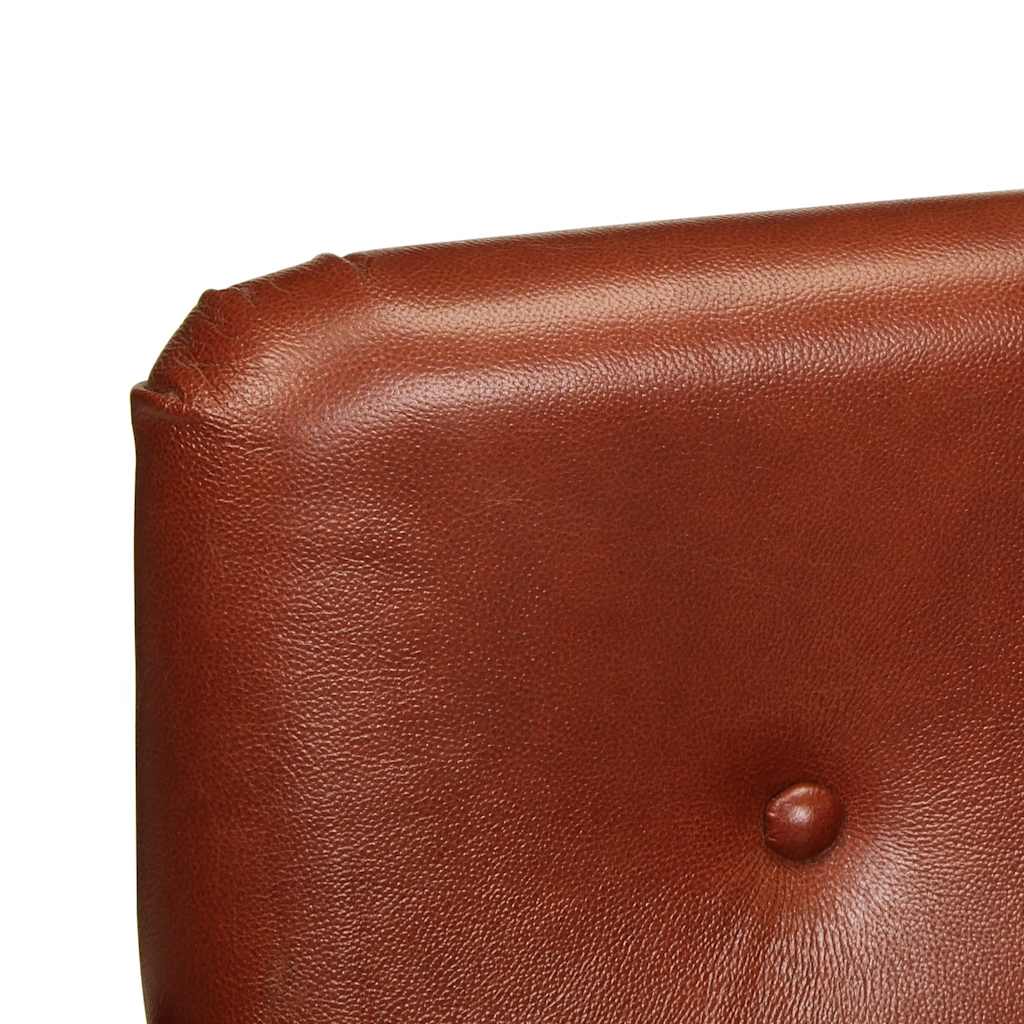 Chaise cabriolet marron cuir véritable - XIOS