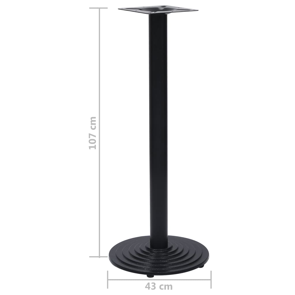 Pied de table de bistro noir Ø43x107 cm fonte - XIOS