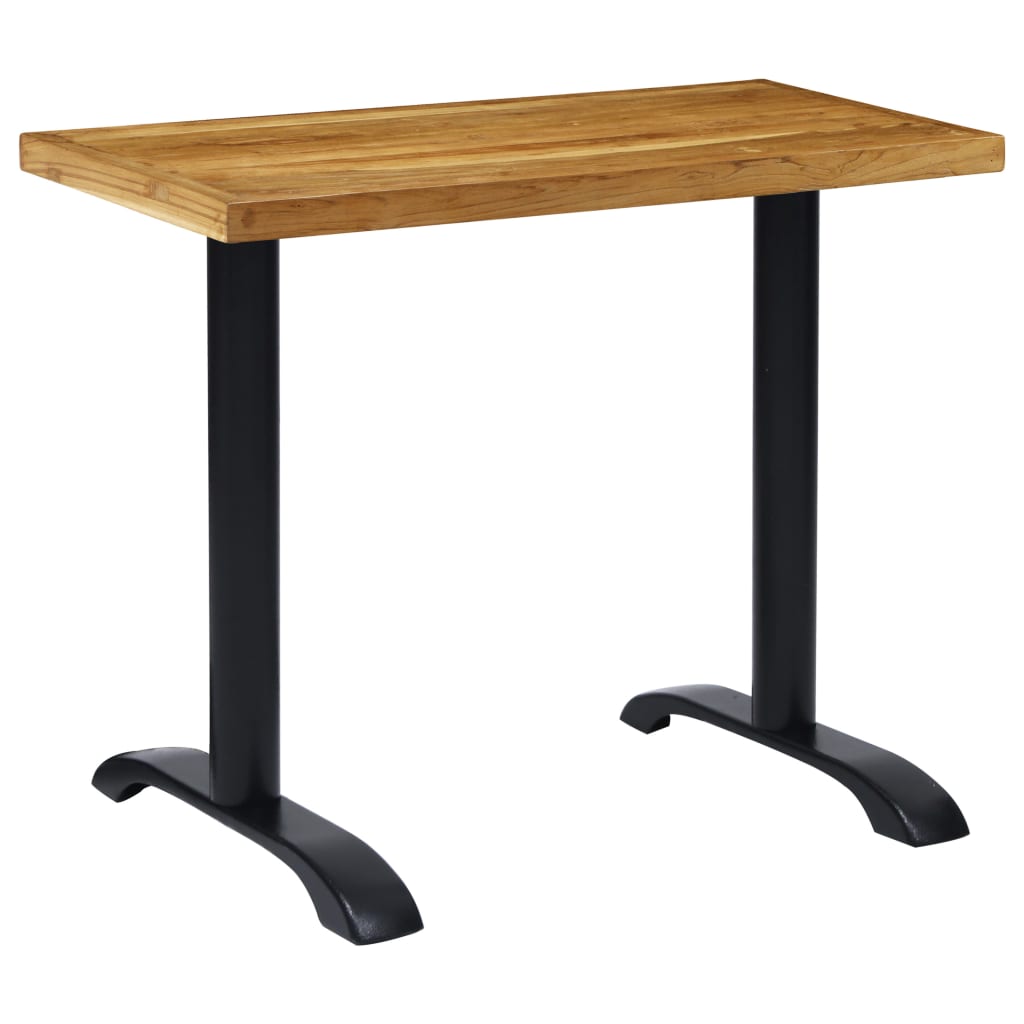 Pieds de table de bistro 2 pcs noir 61x8x72 cm fonte - XIOS