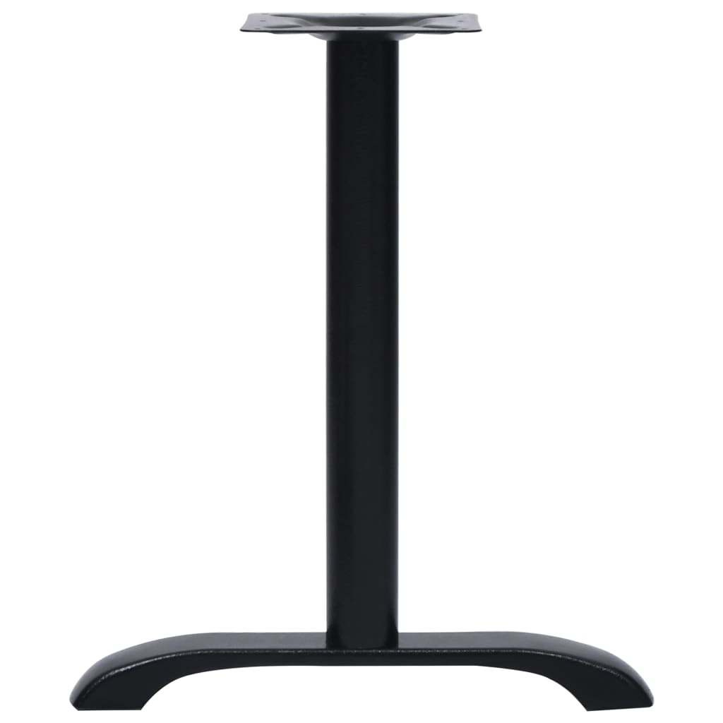 Pieds de table de bistro 2 pcs noir 61x8x72 cm fonte - XIOS