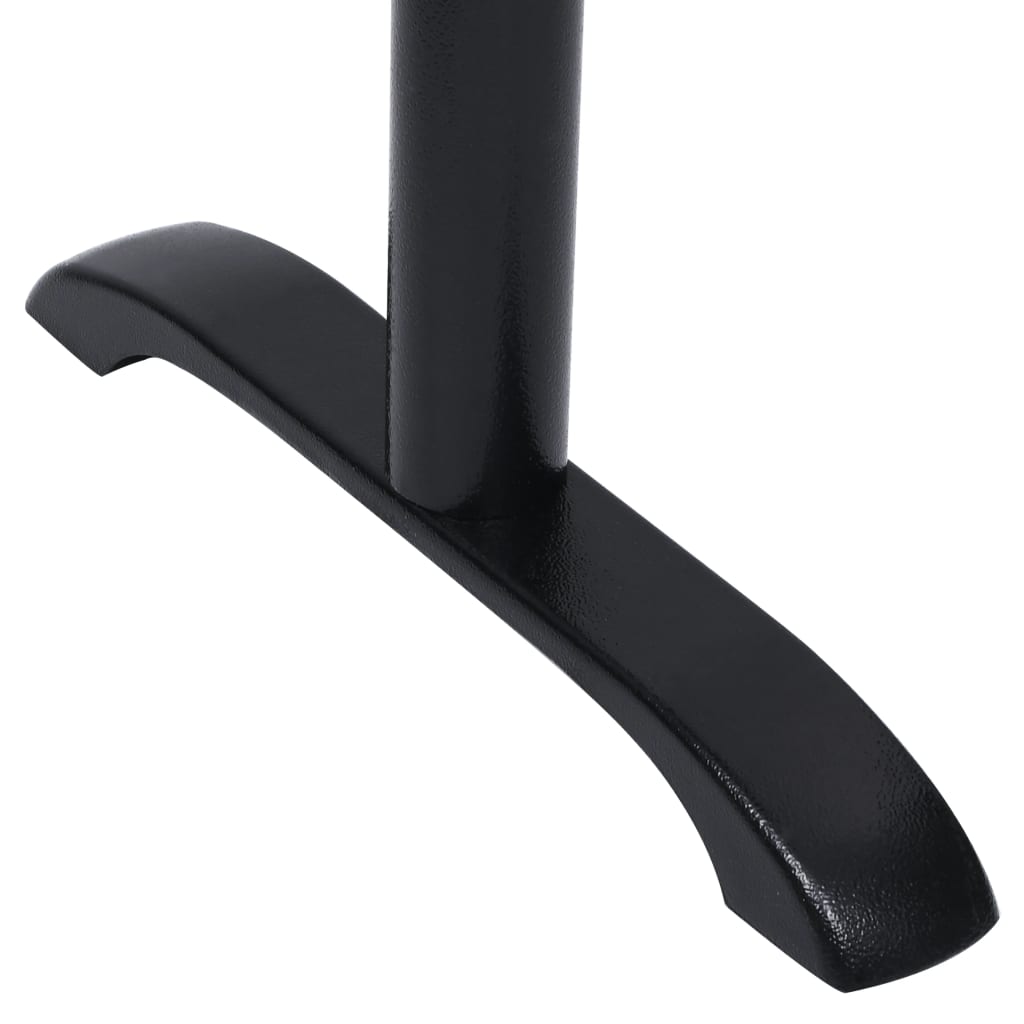Pieds de table de bistro 2 pcs noir 61x8x72 cm fonte - XIOS