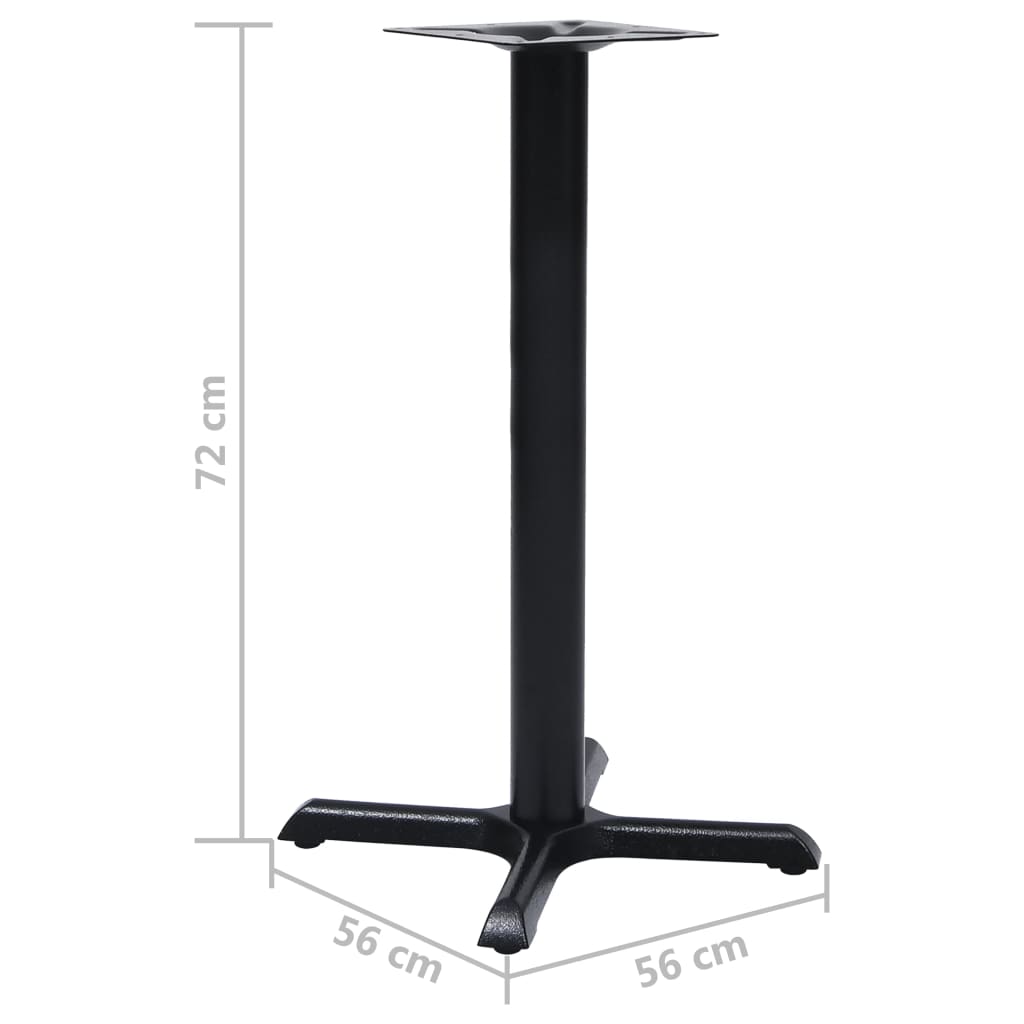 Pied de table de bistro noir 56x56x72 cm fonte - XIOS