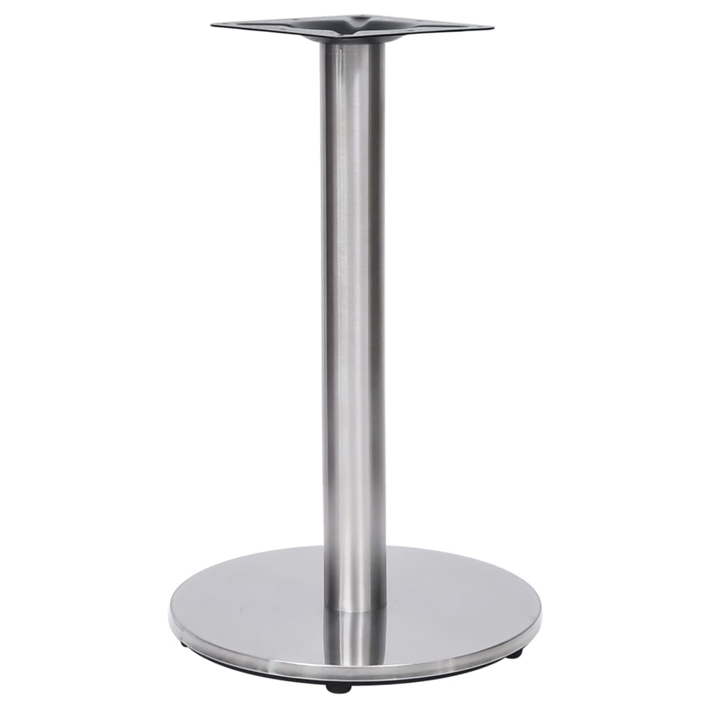 Pied de table de bistro argenté Ø45x72 cm acier inoxydable - XIOS