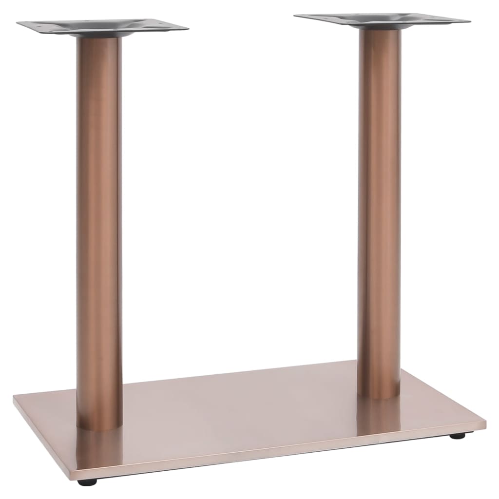 Pied de table de bistro Laiton 70x40x72 cm Acier inoxydable - XIOS