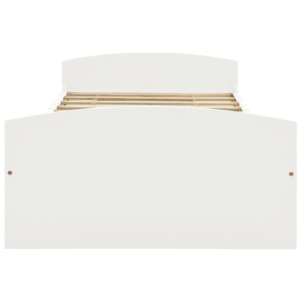 Cadre de lit avec 2 tiroirs sans matelas blanc 90x200 cm - XIOS