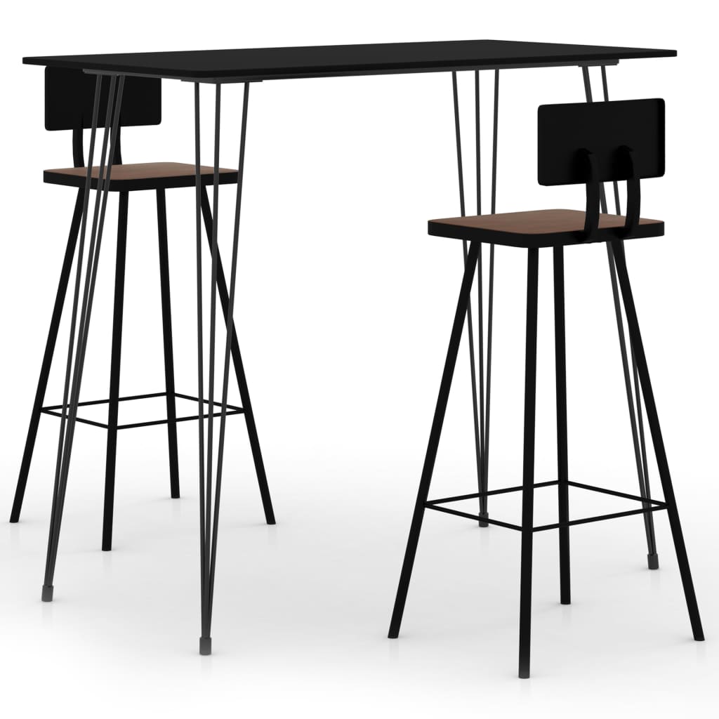 Ensemble de bar 3 pcs Noir - XIOS
