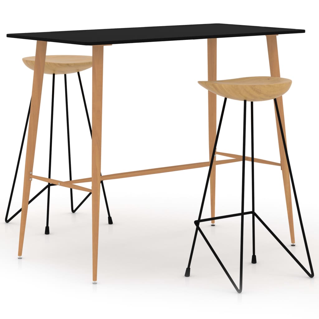 Ensemble de bar 3 pcs Noir - XIOS