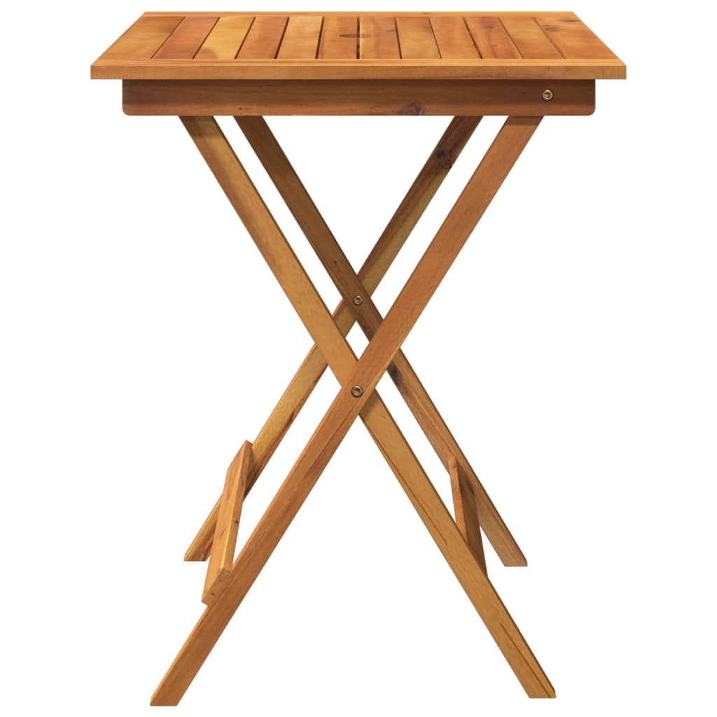 Ensemble à manger de jardin pliable 3 pcs Bois d'acacia solide