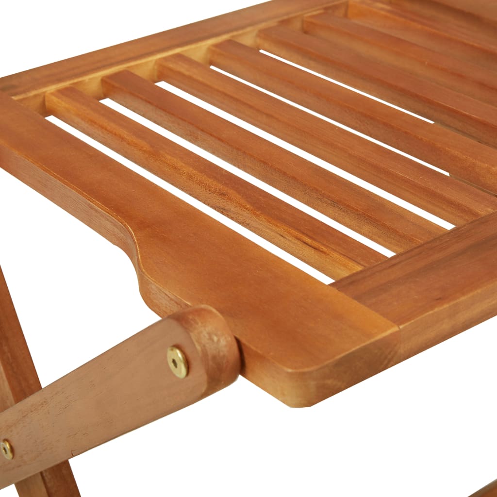 Ensemble à manger de jardin pliable 3 pcs Bois d'acacia solide