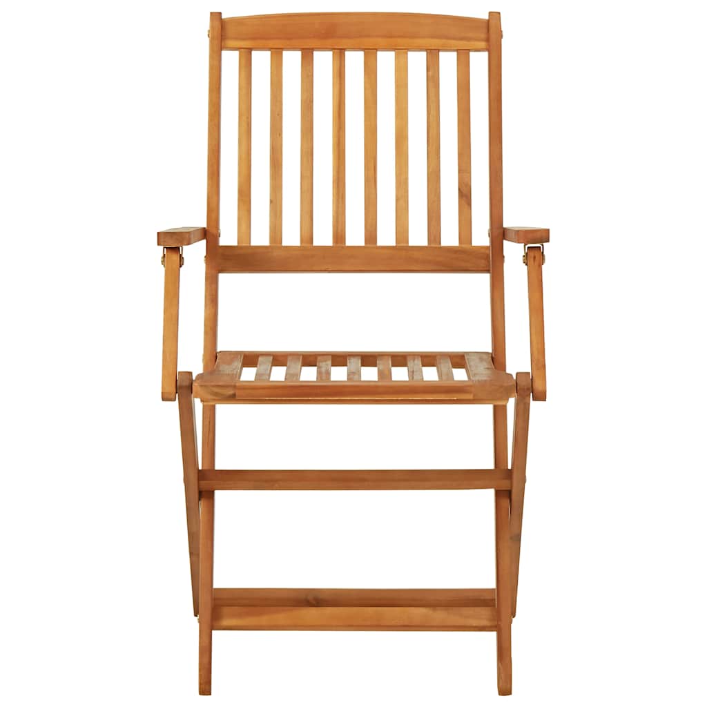 Ensemble à manger de jardin pliable 3 pcs Bois d'acacia solide