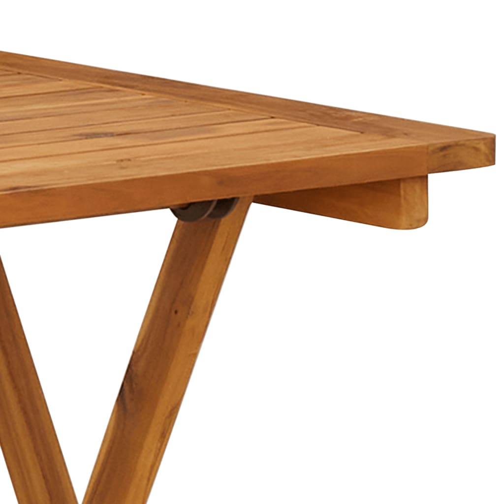 Ensemble à manger de jardin pliable 3 pcs Bois d'acacia solide