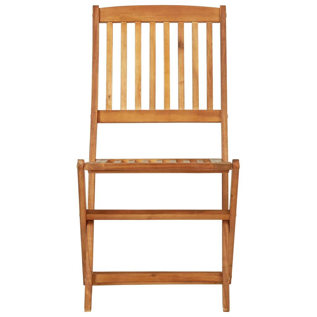 Ensemble à manger de jardin pliable 3 pcs Bois d'acacia solide
