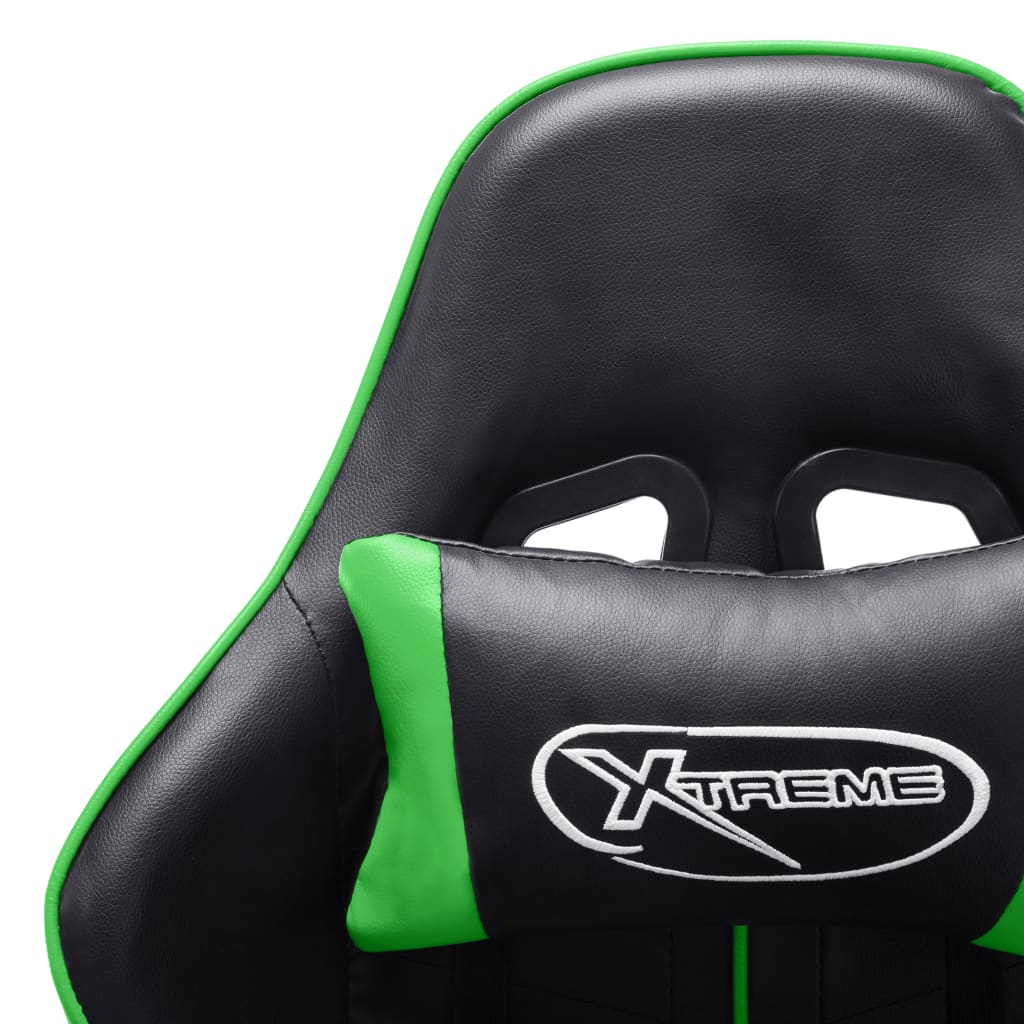 Chaise de jeu Noir et vert Cuir artificiel - XIOS