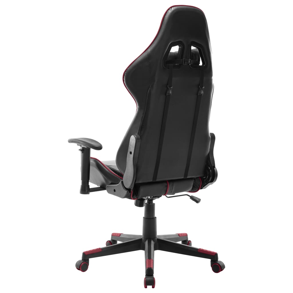 Chaise de jeu Noir et rouge bordeaux Cuir artificiel - XIOS