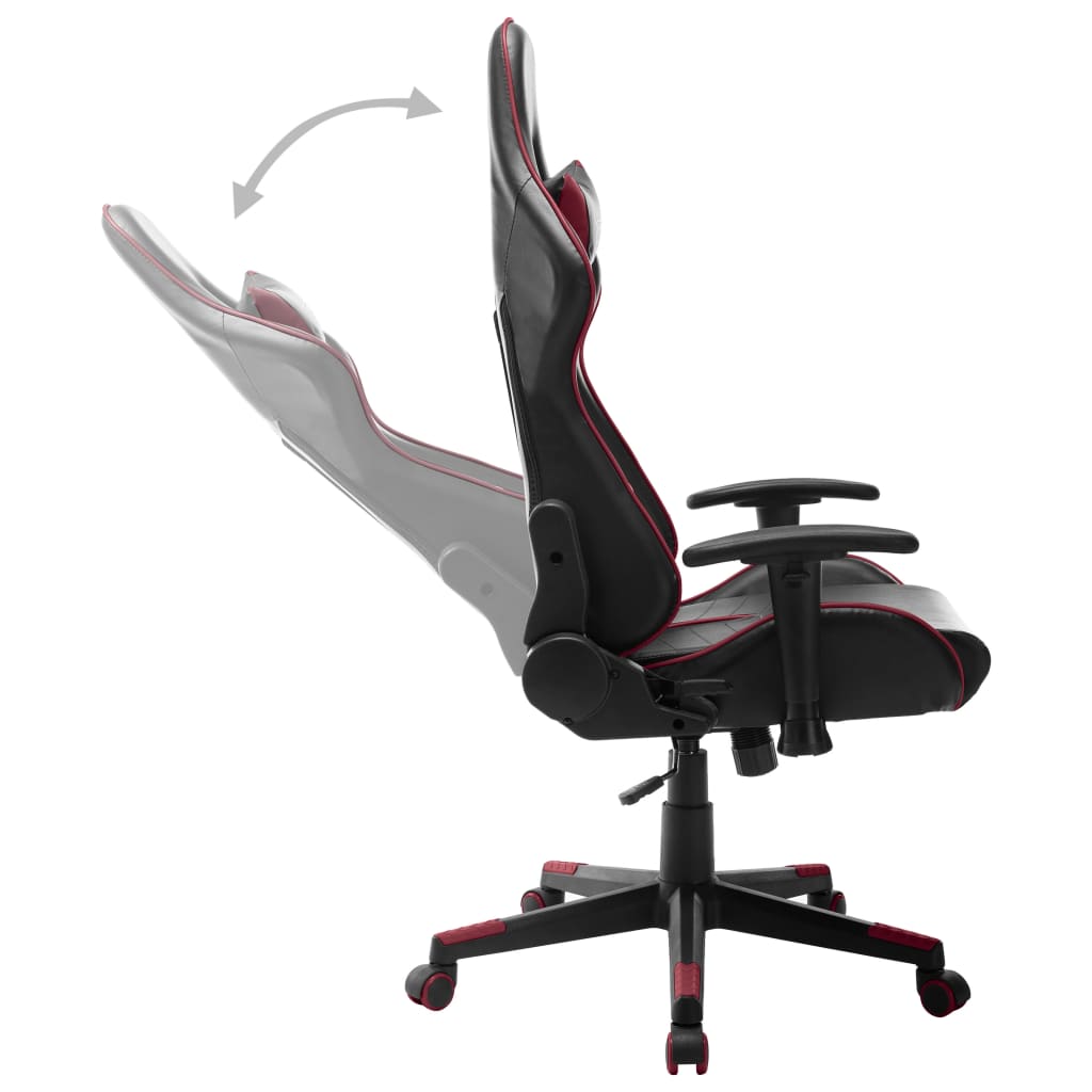Chaise de jeu Noir et rouge bordeaux Cuir artificiel - XIOS