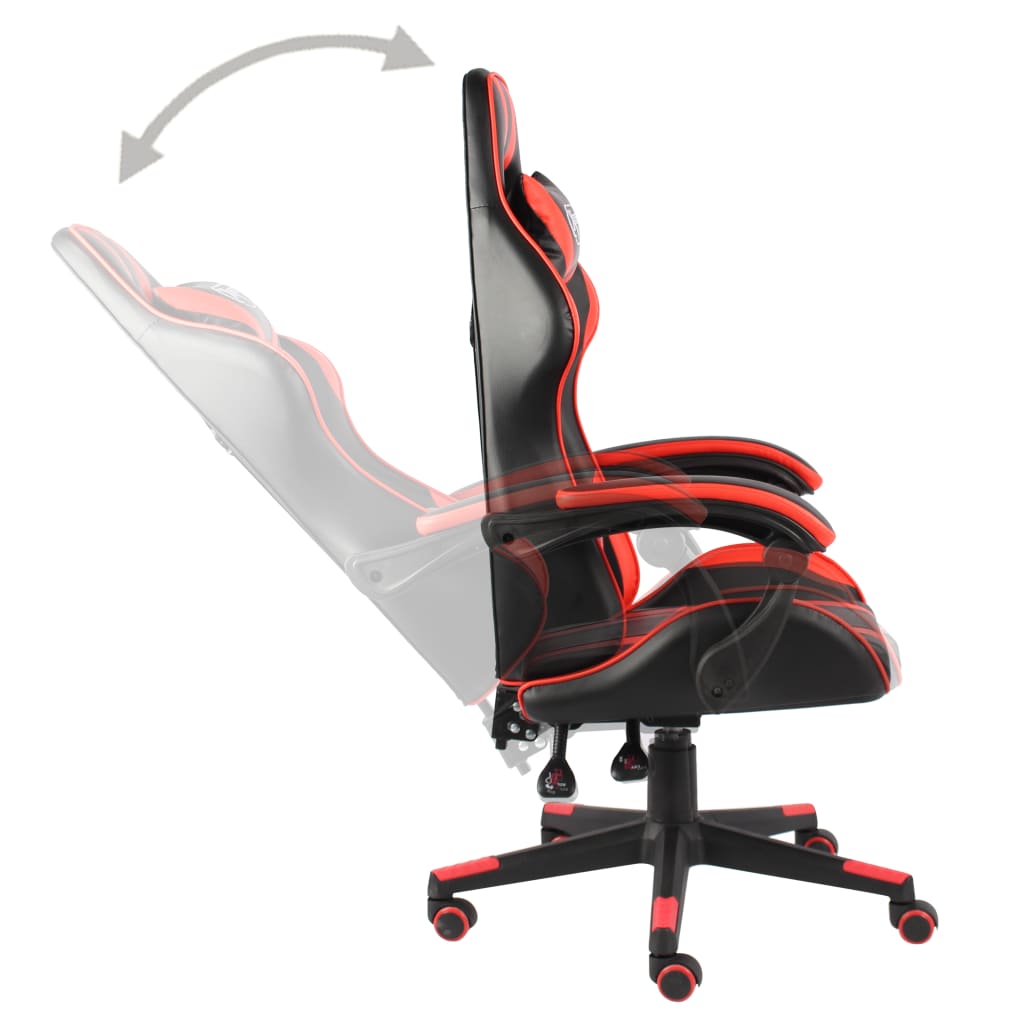 Fauteuil de jeux vidéo Noir et rouge Similicuir - XIOS