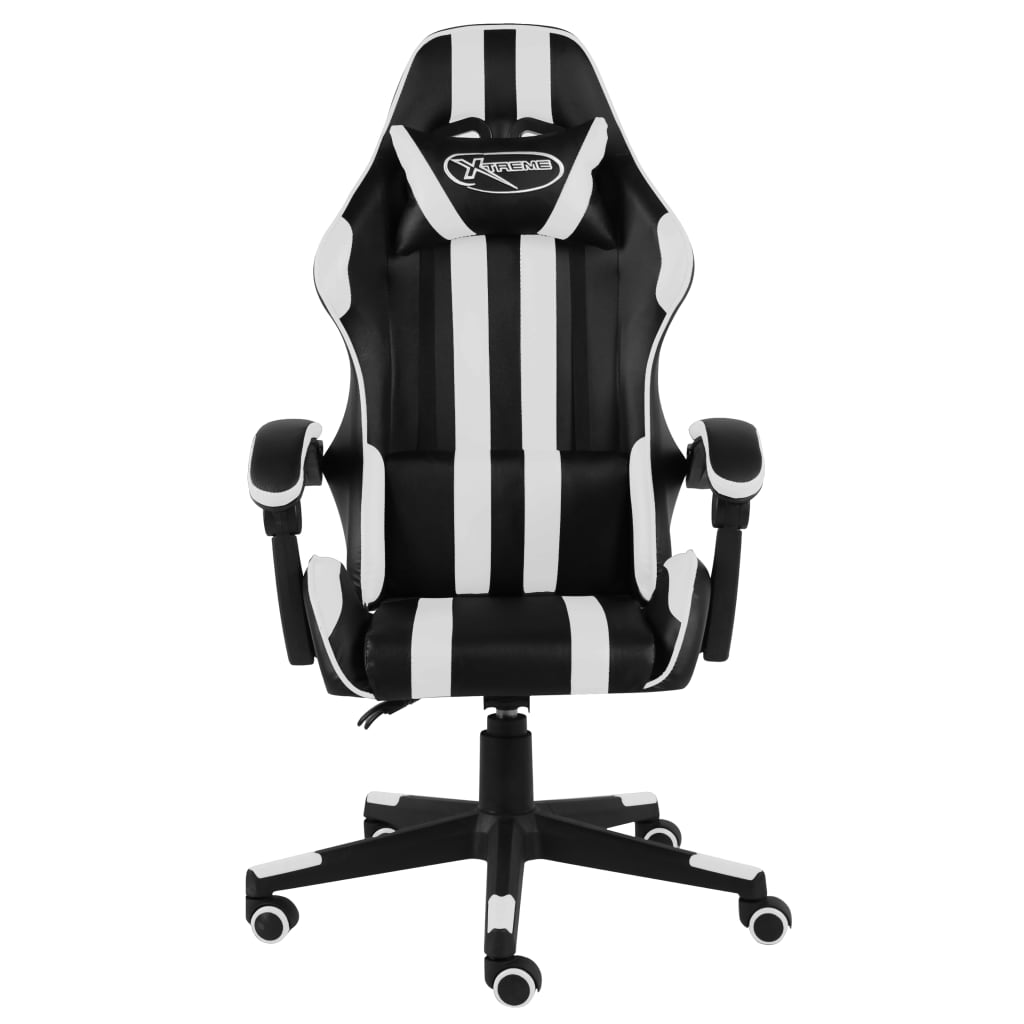 Fauteuil de jeux vidéo Noir et blanc Similicuir - XIOS