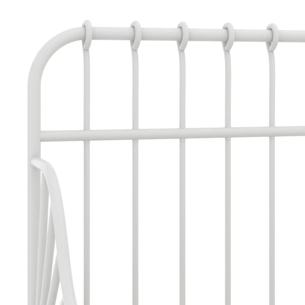 Cadre de lit extensible sans matelas blanc métal 80x130/200 cm - XIOS