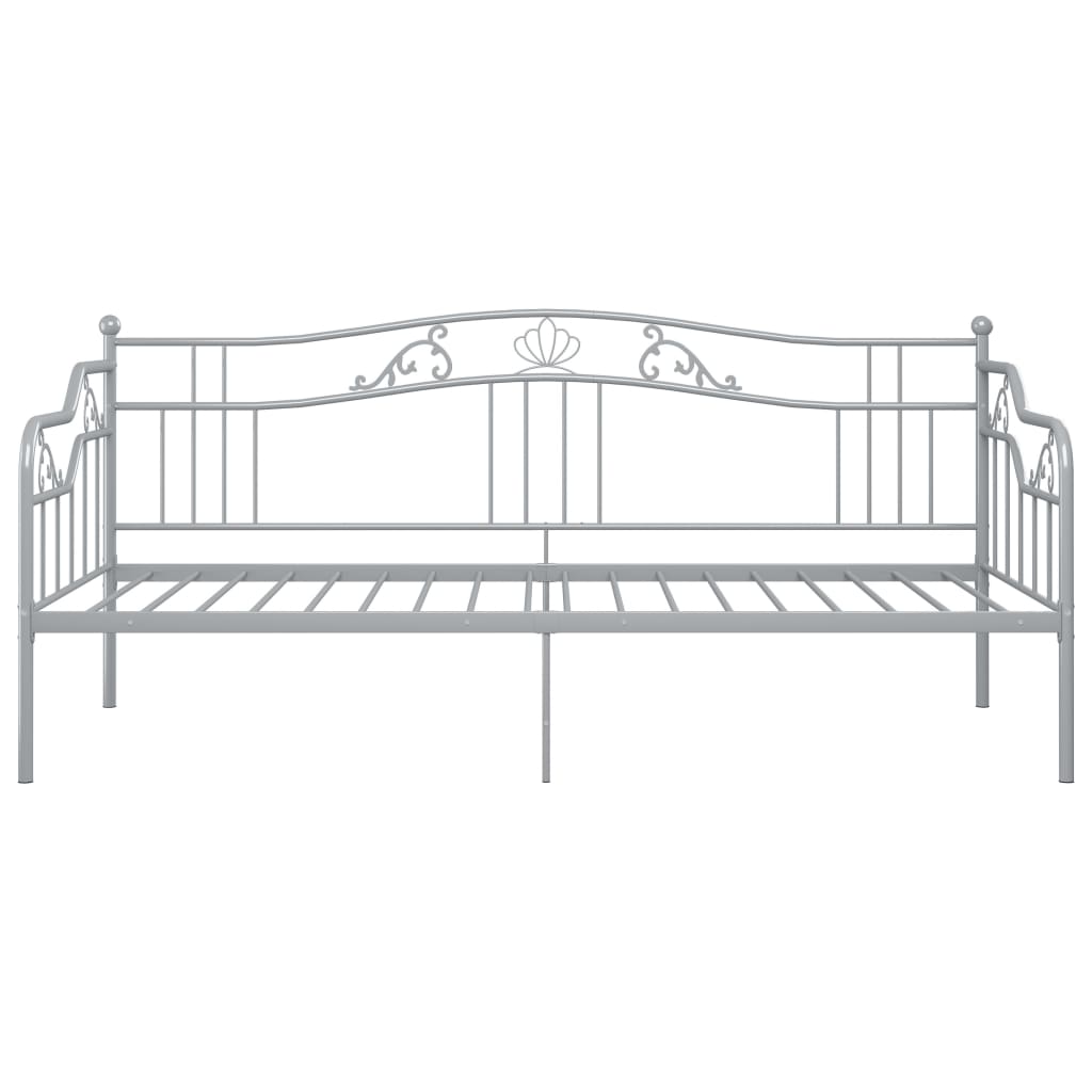Cadre de canapé-lit sans matelas gris métal 90x200 cm - XIOS