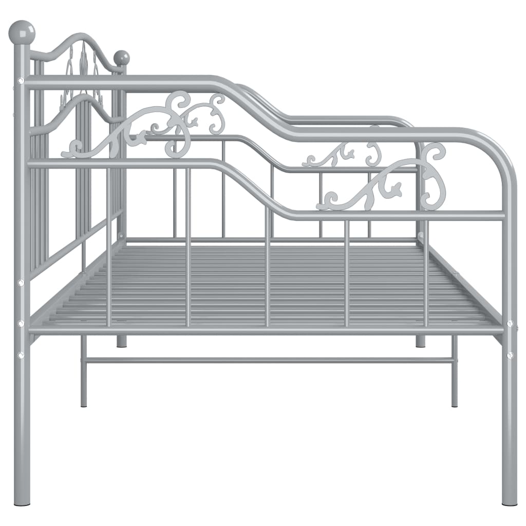 Cadre de canapé-lit sans matelas gris métal 90x200 cm - XIOS