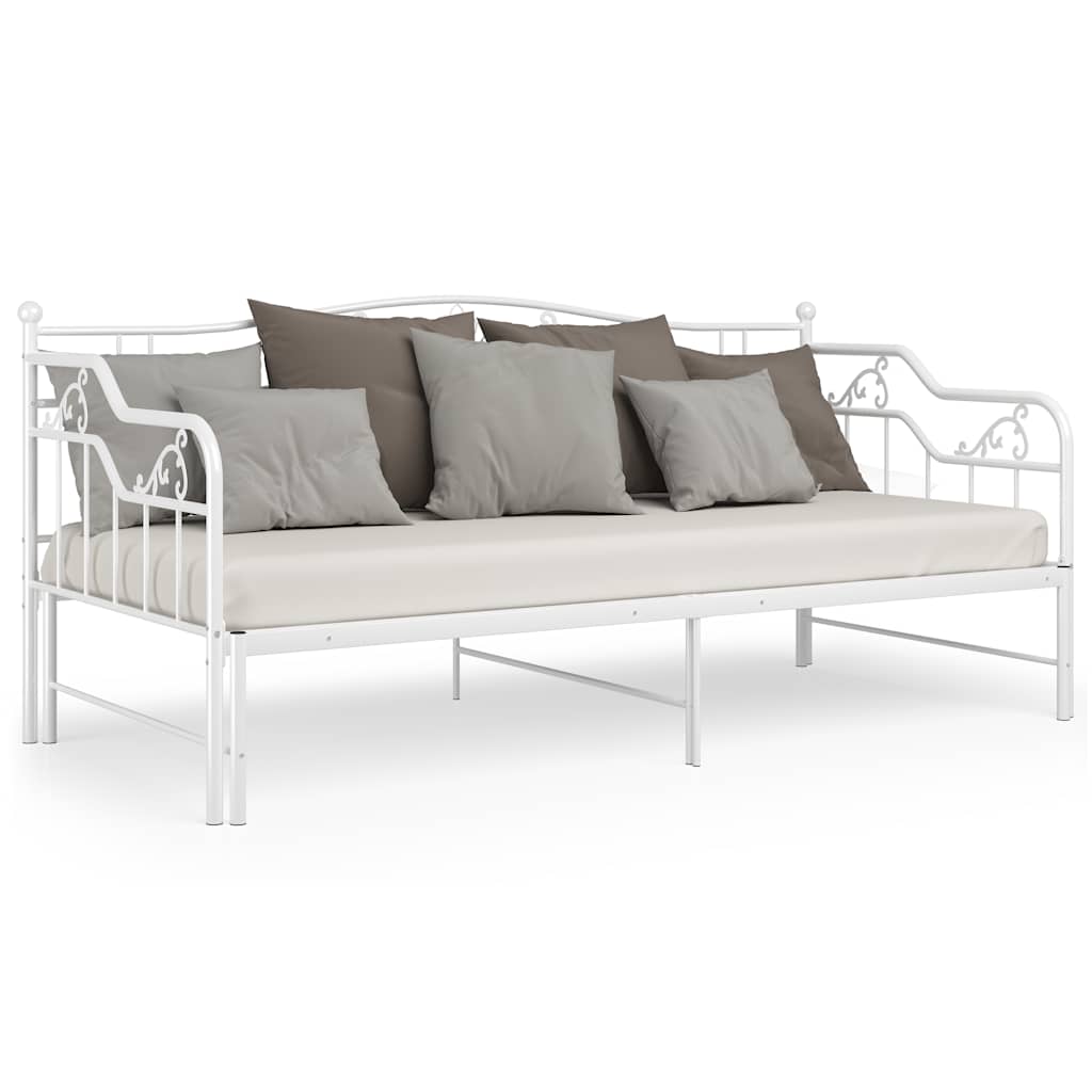 Cadre de canapé-lit extensible sans matelas blanc 90x200 cm - XIOS