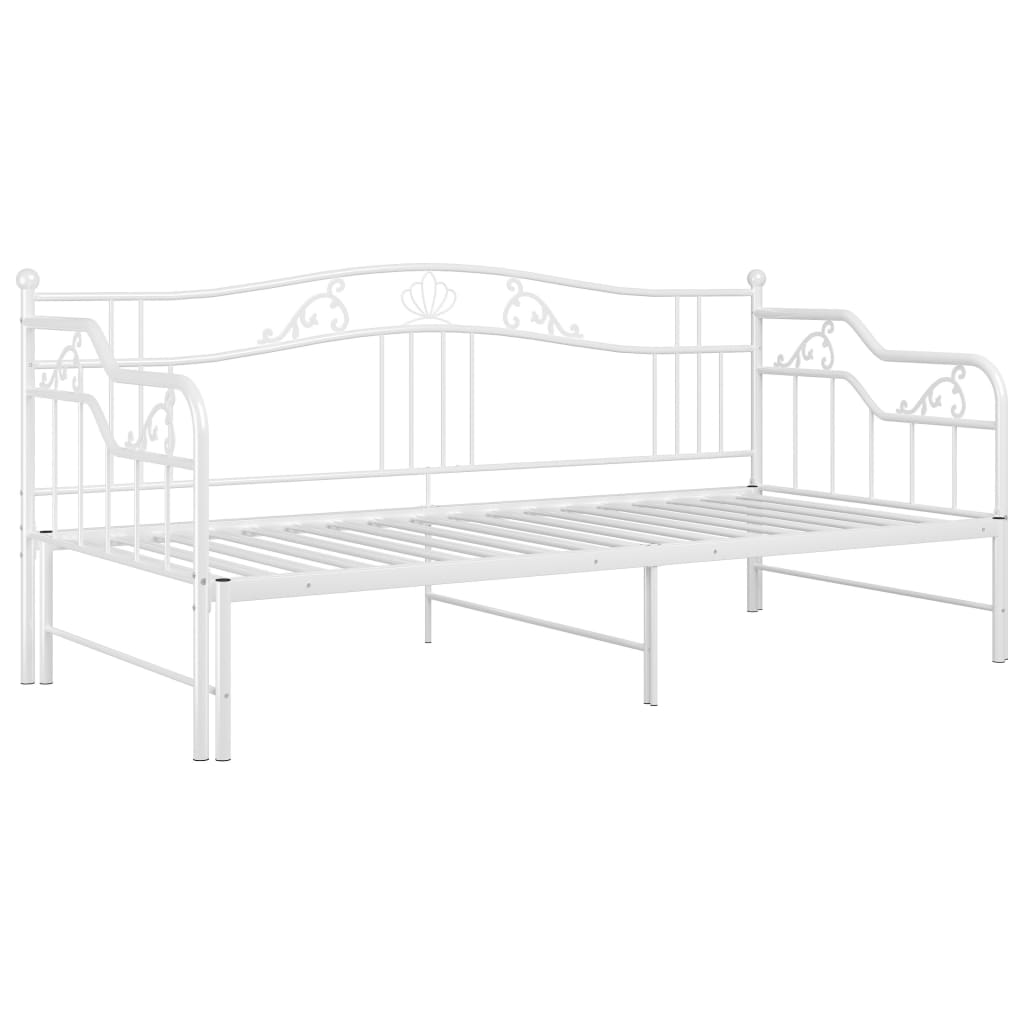 Cadre de canapé-lit extensible sans matelas blanc 90x200 cm - XIOS